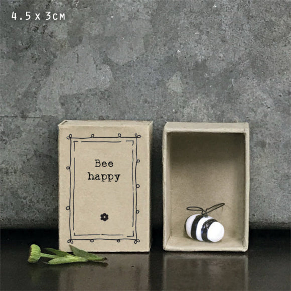 Matchbox Porcelain Bee - Bee Happy