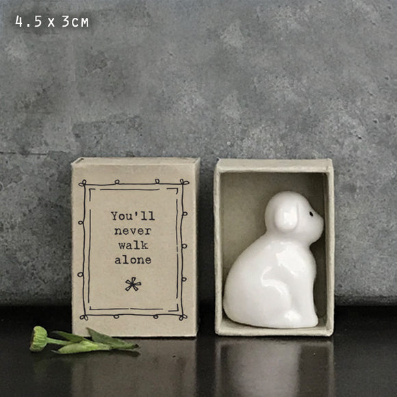 Matchbox Porcelain Dog - You'll Never Walk Alone