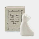 Matchbox Porcelain Bear - All You Need Is A Bear Hug