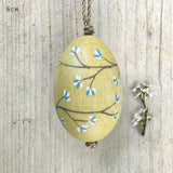 East of India Set of Four Blossom Painted Easter Eggs