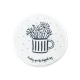 Flowers In Mug Coaster - Sending You The Biggest Hug