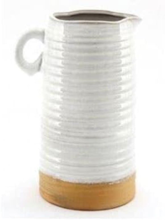 Natural Ceramic Two Tone Jug Small or Large