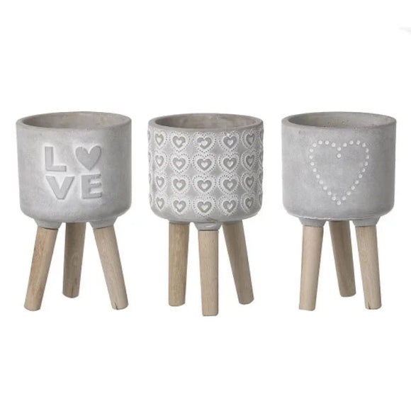 Cement Love Planters By Parlane