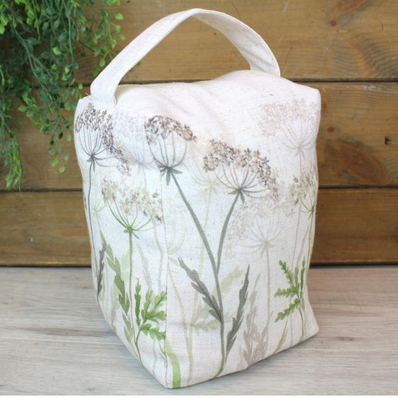 Cow Parsley Fabric Door Stop