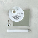 East of India Candle Holder 'Remember You Are Braver'