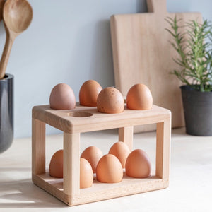 Borough Natural Wooden Egg Rack From Garden Trading