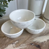 Set of Three Miniature Sauce Dishes form Bastion