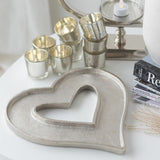 Aluminium Heart Candle Tray