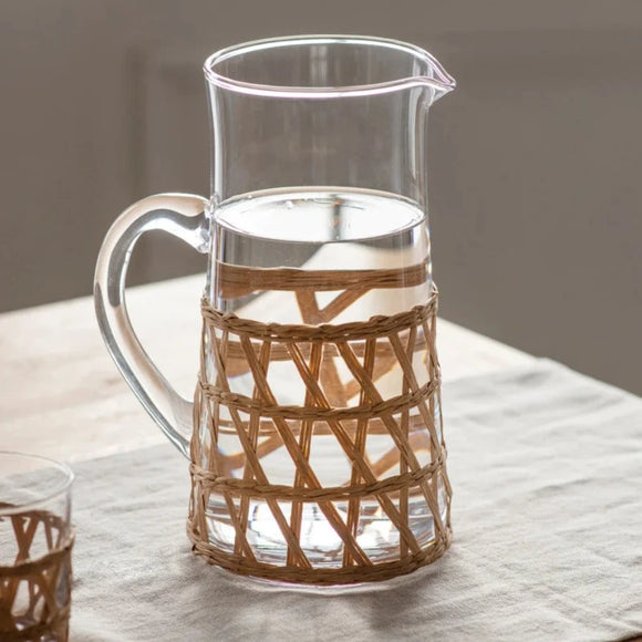 Portmore Natural Glass Jug From Garden Trading