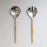 Biggie Best Set of Two Rattan Salad Servers