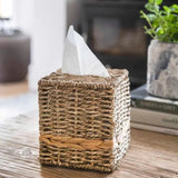 Square Woven Tissue Box Holder From Garden Trading