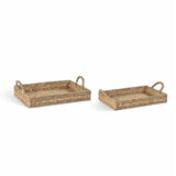 Bayford natural woven trays from Garden Trading, choice of two sizes or full set