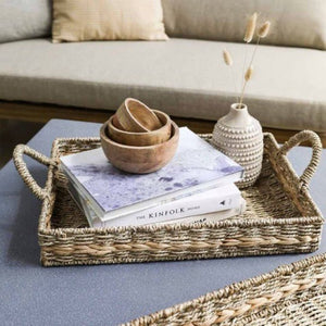 Bayford natural woven trays from Garden Trading, choice of two sizes or full set