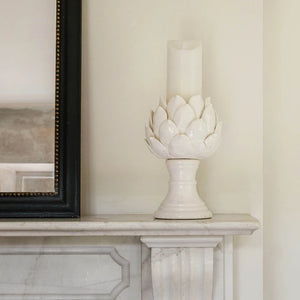 Birkdale White Artichoke Candleholder