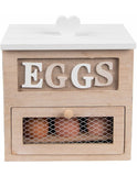 Brown Wooden Egg Rack