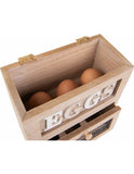 Brown Wooden Egg Rack