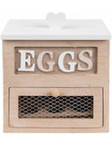 Brown Wooden Egg Rack