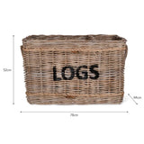 Bembridge Log Basket From Garden Trading