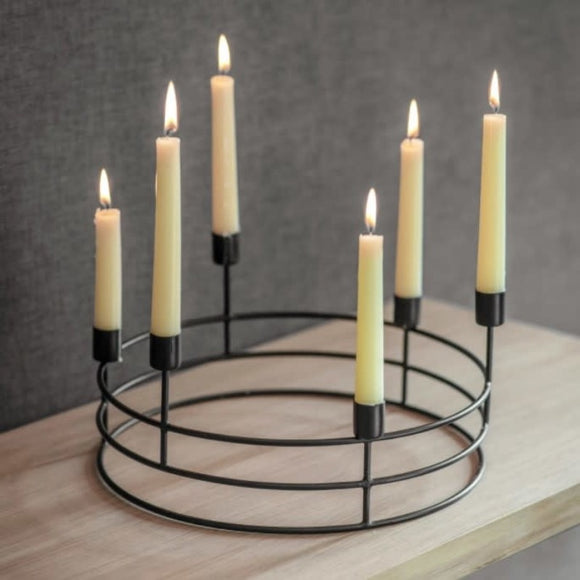 Curzon Steel Candle Holder From Garden Trading