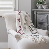 Helmsley 100% Cotton Arrow Design Throw