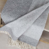 Grey Two Tone Pure Australian Wool Throw From Biggie Best  