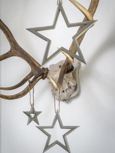 Set of Three Star Cut-out Shaped Decorative Hangers