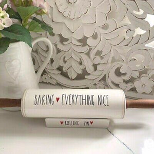 Biggie Best Ceramic Rolling Pin With Stand Baking Everything Nice 