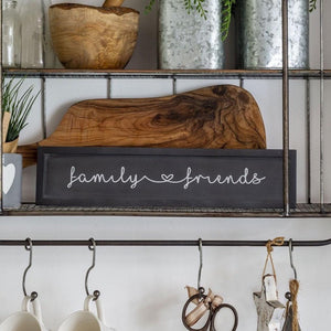 Black Family and Friends Wall Sign