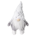 Standing Grey and White Gonk With Snowflake Hat