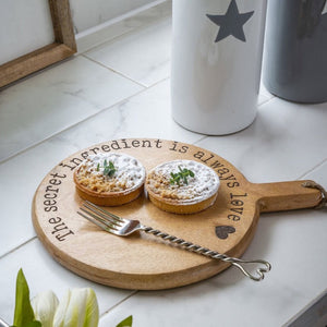 Small Round Wooden Chopping Board